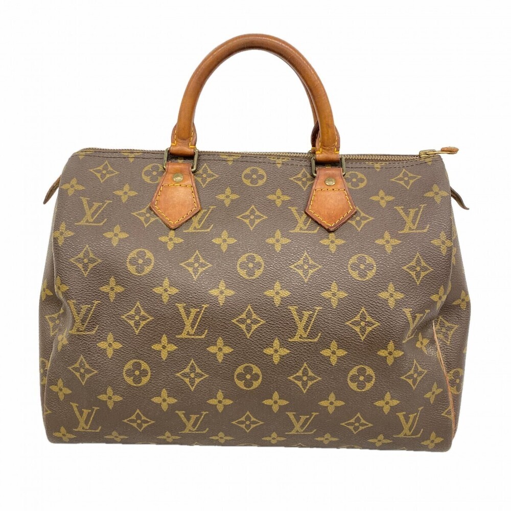 Louis Vuitton Monogram Speedy Handbag Brown